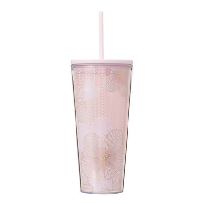 Starbucks Cold Cup Tumbler Soft Blossom 591ml - Japanese Starbucks Cold Cup Tumblers