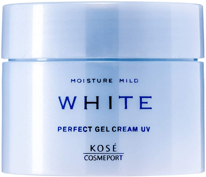 Kose Moisture Mild White Perfect Gel Cream UV 90g - Moisturizer With SPF For Dewy And Protected Skin