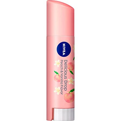 Nivea - Delicious Drop Lip Balm Peach Fragrance