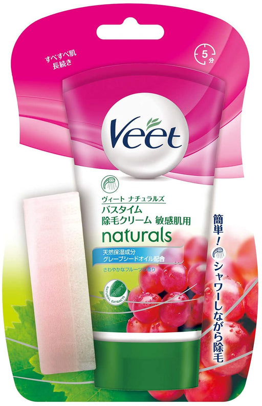 Veet Naturals Bathtime Hair Removal Cream for Sensitive Skin