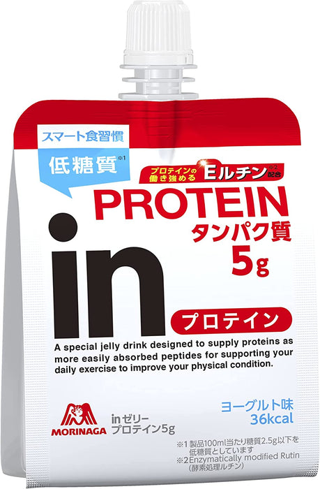 Morinaga In Jelly Protein Yogurt Flavor 180g - Nutritional Supplements Made In Japan