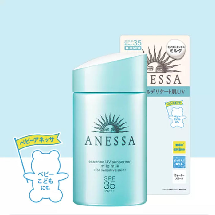 Anessa Essence UV Mild Milk Mini Sunscreen For Sensitive Skin SPF 35 PA+++ 20 ml