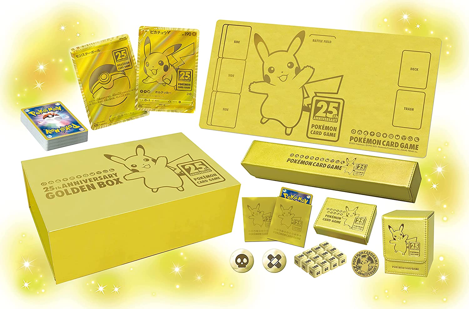 Pokemon 25th Anniversary Golden Box Celebration Japan Limited Factory