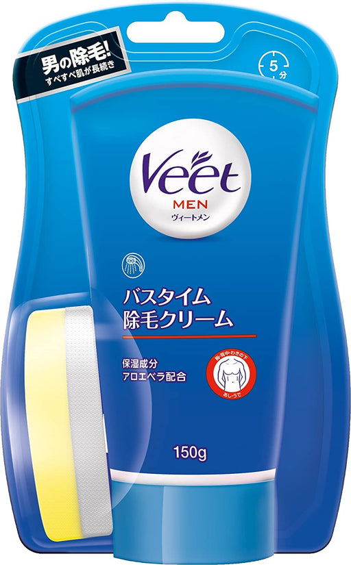Veet Bath Time Hair Removal Cream with Sponge