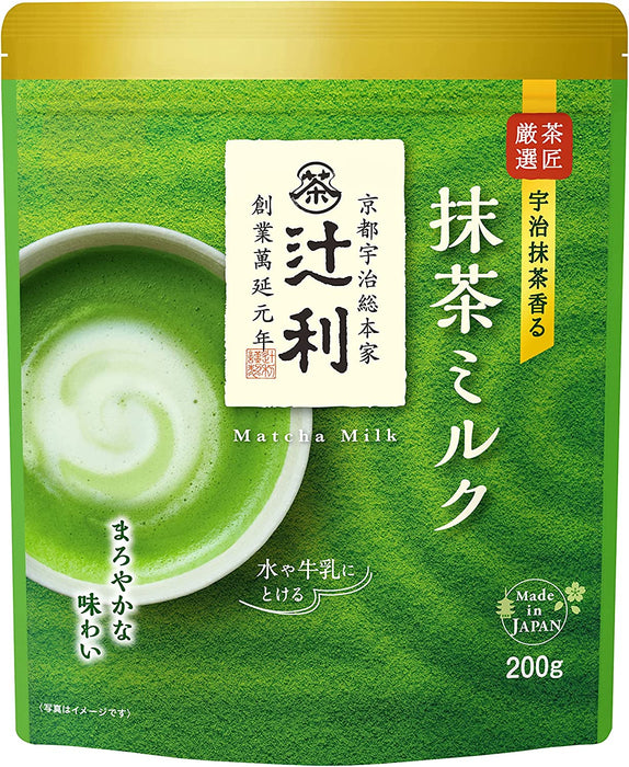 片冈物产辻利抹茶牛奶软味 200g - 牛奶抹茶粉 - 日本制造