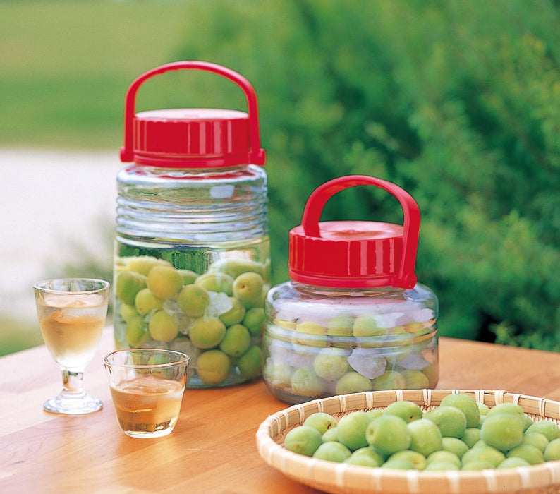Adelia Plum Wine Bottle 2L Made In Japan 785 - Storage Container Fruit Wine Bottle Glass Bottle