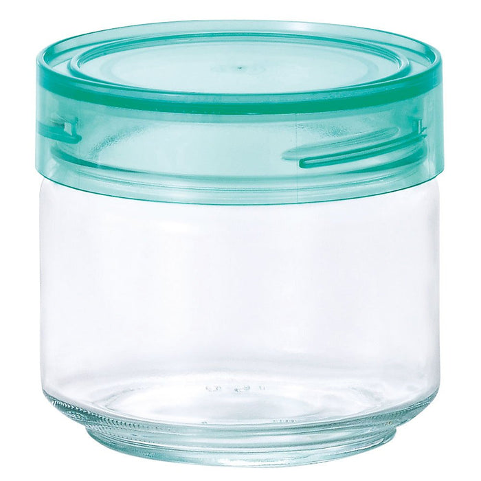 Aderia 500Ml Green Cosmetic Box Made In Japan Glass Canister Airtight Seasoning Jar Coffee Beans M6626