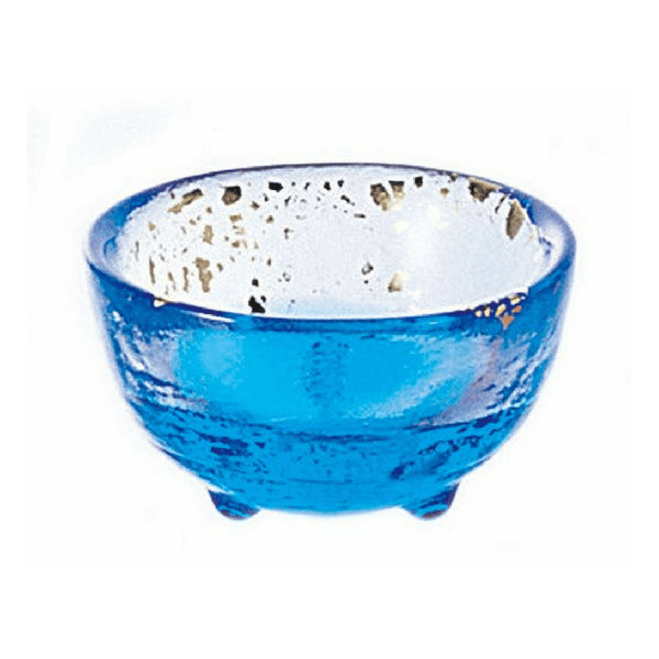 Aderia Japan Tsugaru Vidro Hand-Blown Blue Sake Glass 50Ml