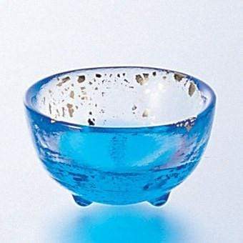 Aderia Japan Tsugaru Vidro Hand-Blown Blue Sake Glass 50Ml
