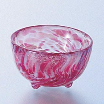 Aderia Japan Hand-Blown Sake Glass 50Ml Pink Tsugaru Vidro