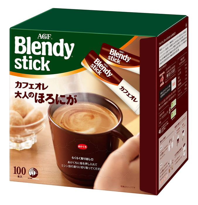 Agf Blendy Stick Cafe Au Lait 100 Sticks Japan [Stick Coffee]