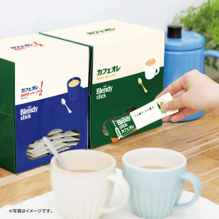 Agf Blendy Stick Cafe Au Lait 100 Sticks Japan [Stick Coffee]