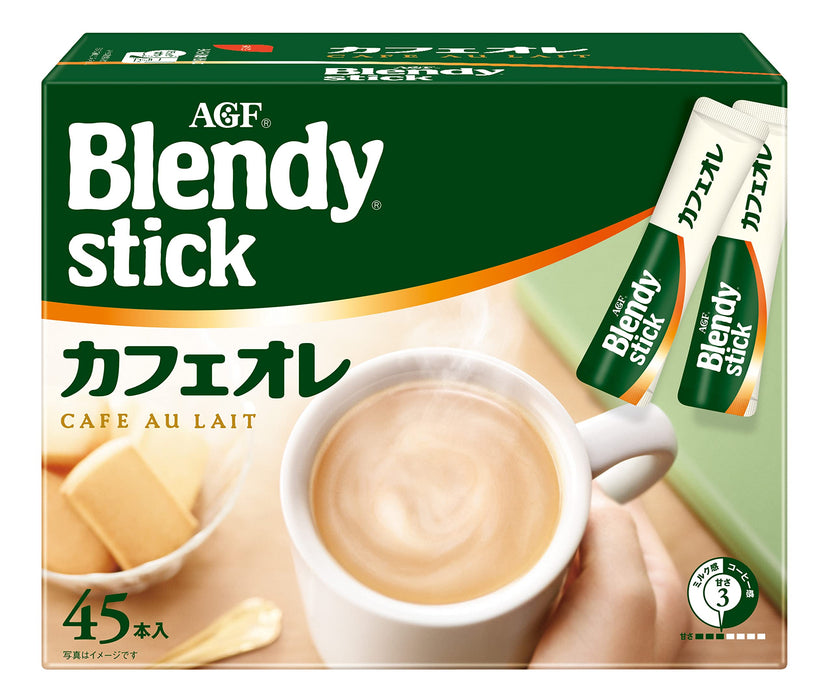 Agf Blendy Stick Cafe Au Lait 45 Japan Stick Coffee Powder