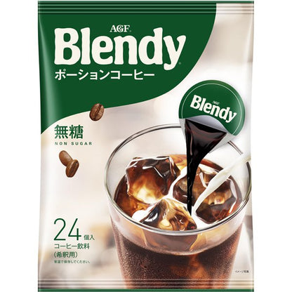 Ajinomoto Agf Blendy Potion Coffee Non Sugar 24 Sticks - Sugar-Free Potion Type Coffee