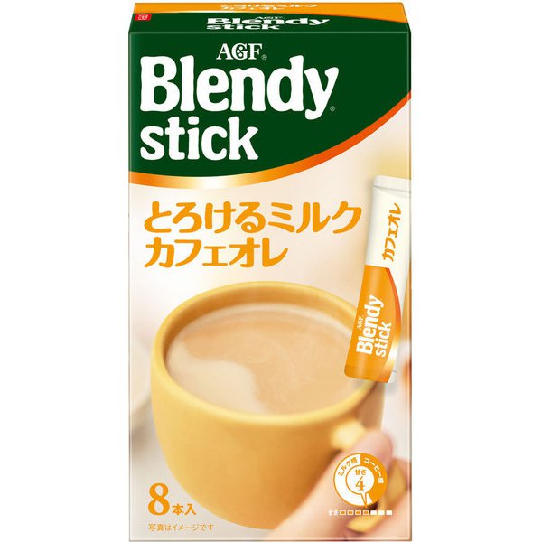 Blendy Stick Cafe Au Lait (Original) instant coffee sticks from