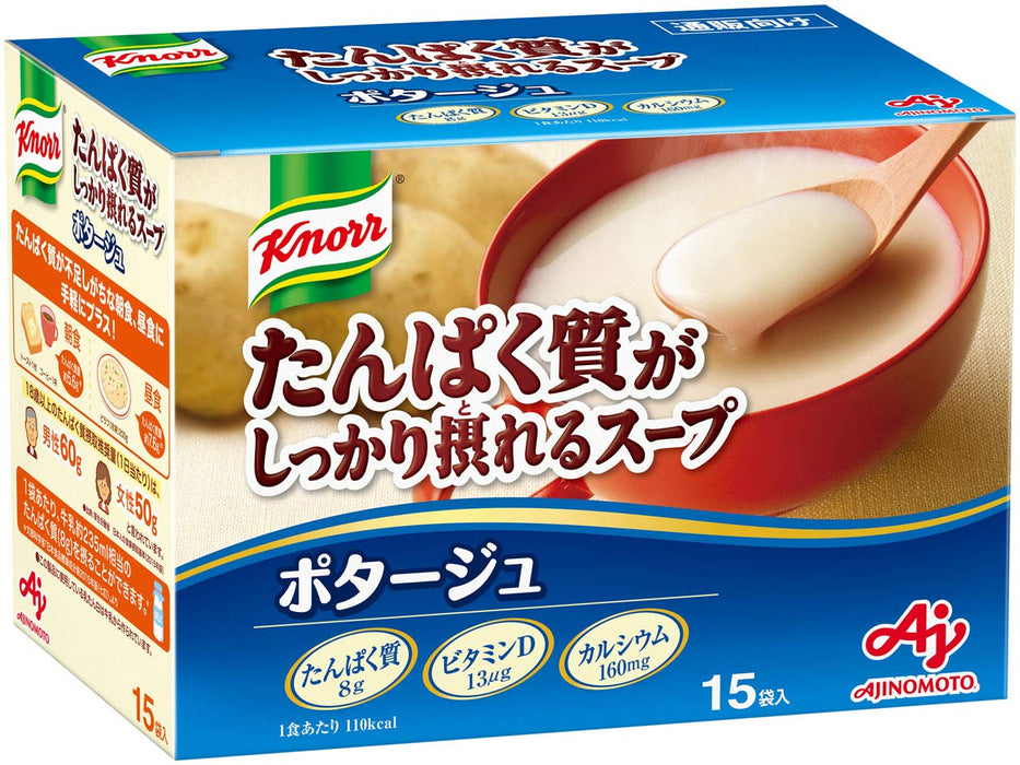 Knorr Japan Protein-Rich Soup Potage 15 Bags - High Protein Vitamin D Calcium