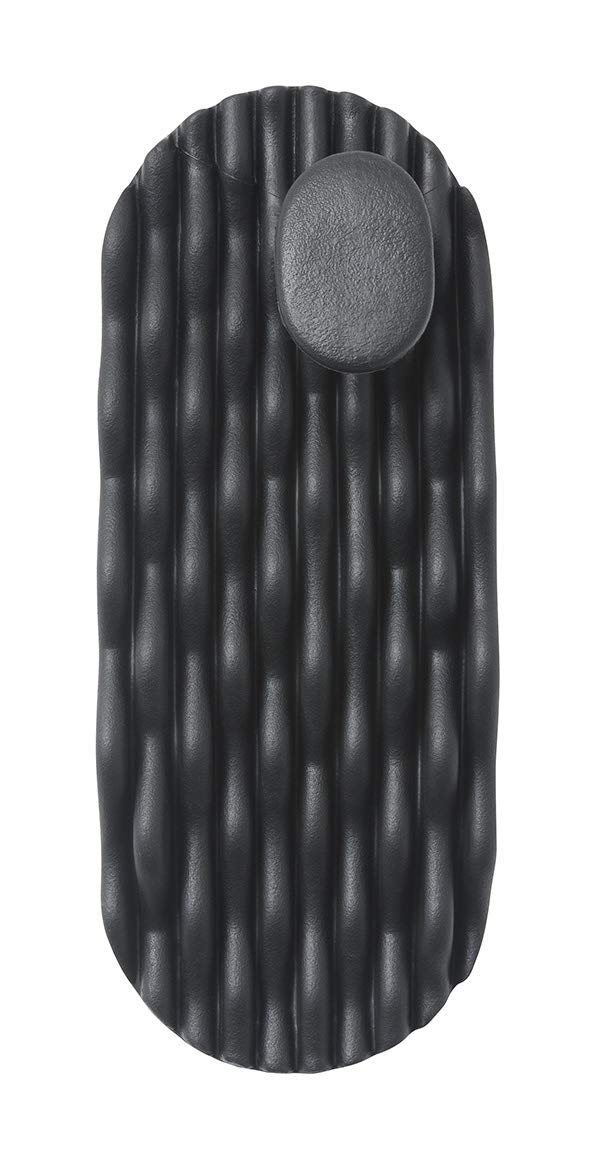 He Lived Akaishi Tsubo Fit Slippers Black - Japanese Made