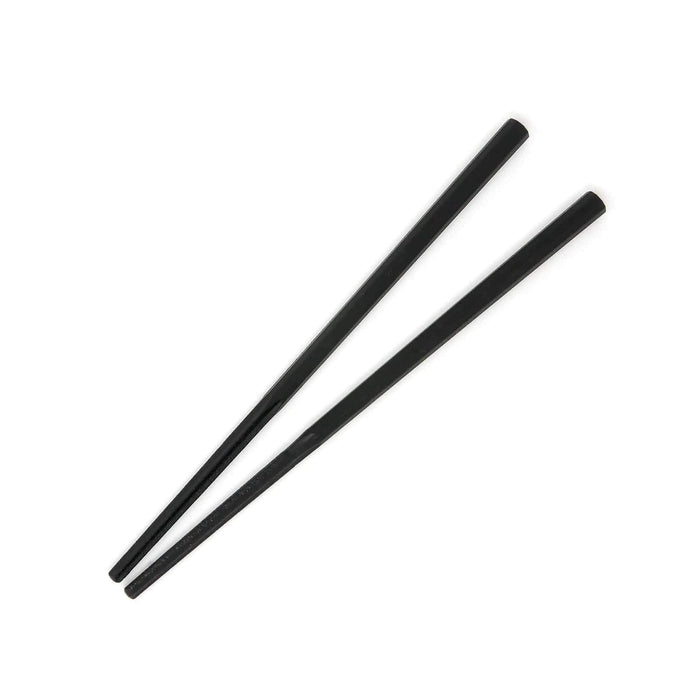 Akebono Decagonal Non-Slip Noodle Chopsticks 23Cm Black - Japan