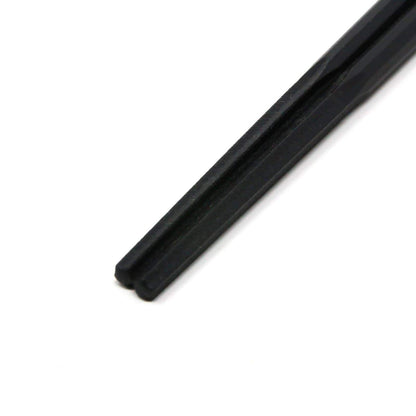 Akebono Decagonal Non-Slip Noodle Chopsticks 23Cm Black - Japan