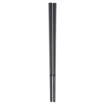 Akebono Decagonal Noodle Chopsticks Extra Thick Black - 23cm