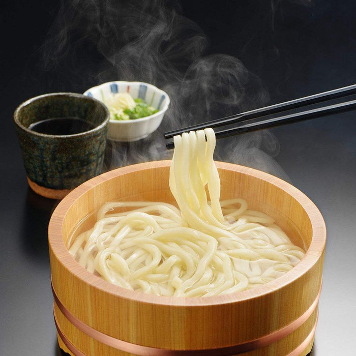 Akebono Decagonal Noodle Chopsticks Extra Thick Black - 23cm