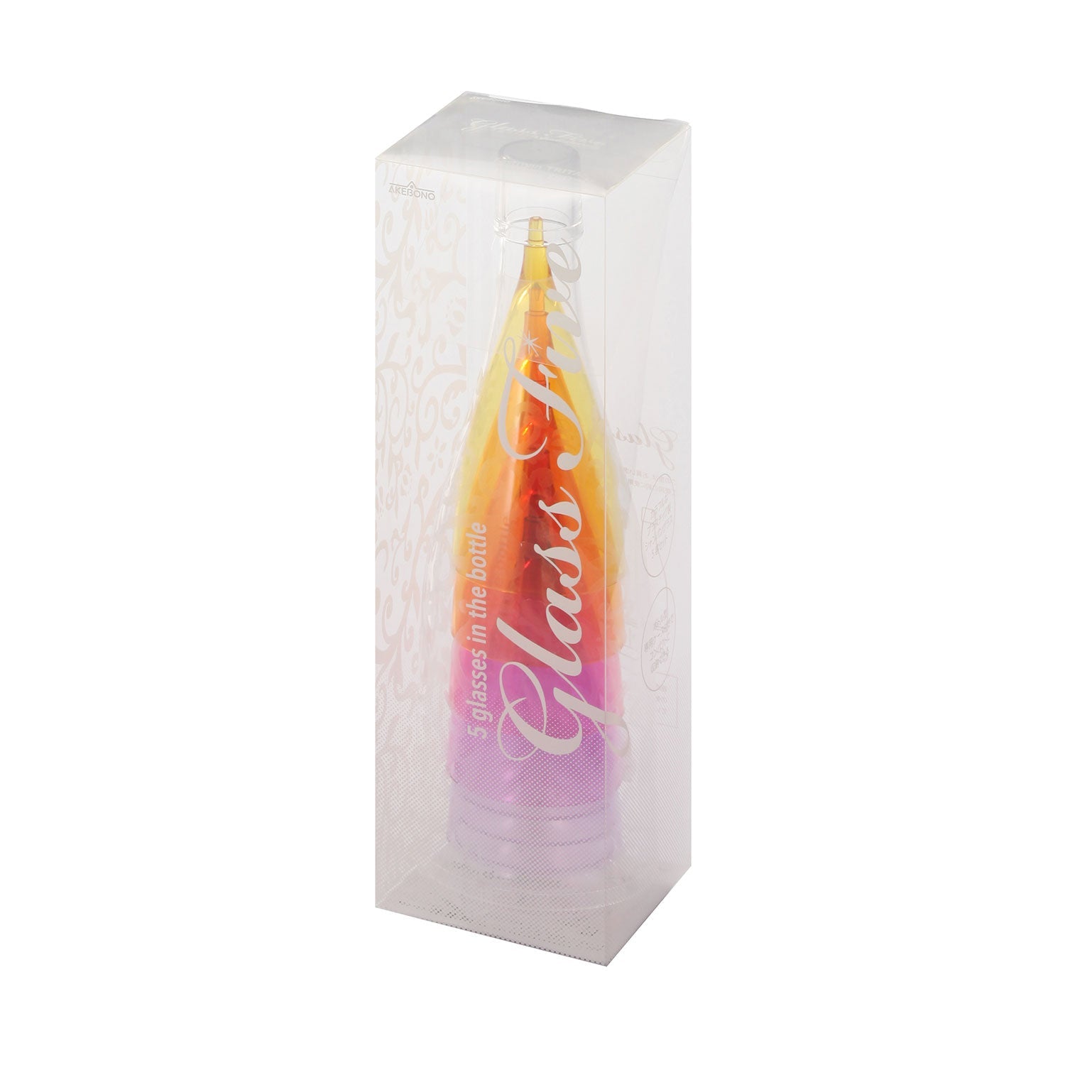 Akebono Glass Five Champagne Glass Set