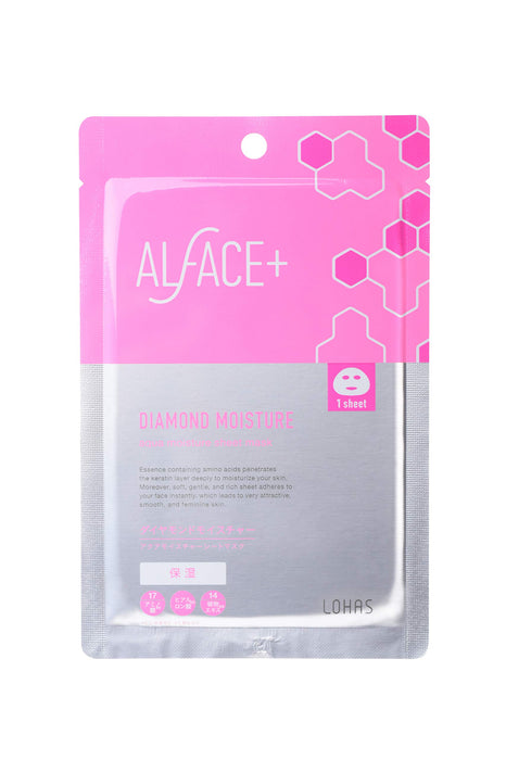 Alface Aqua Moisture Sheet Mask Diamond Moisture 5 片盒 - 適合乾性和敏感肌膚的面膜
