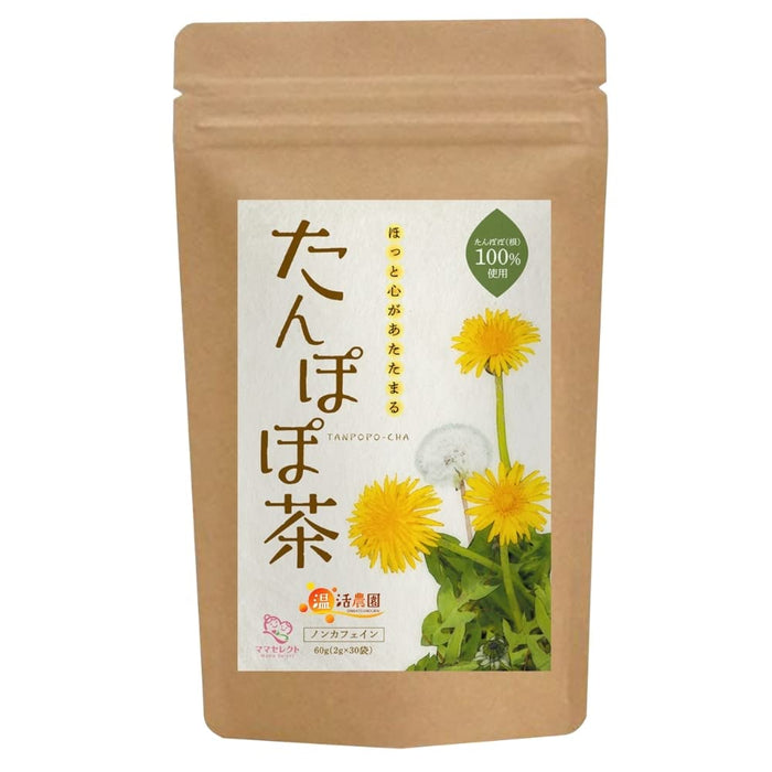 Honjien Tea Tanpopo Tea Bag 2g x 30 Bags - Breastfeeding Support Tea - Non-Caffeine Tea