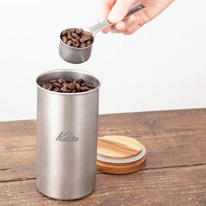Kalita Coffee Canister Stainless Steel 200G Japan #44284 Outdoor - Amazon.Co.Jp Exclusive