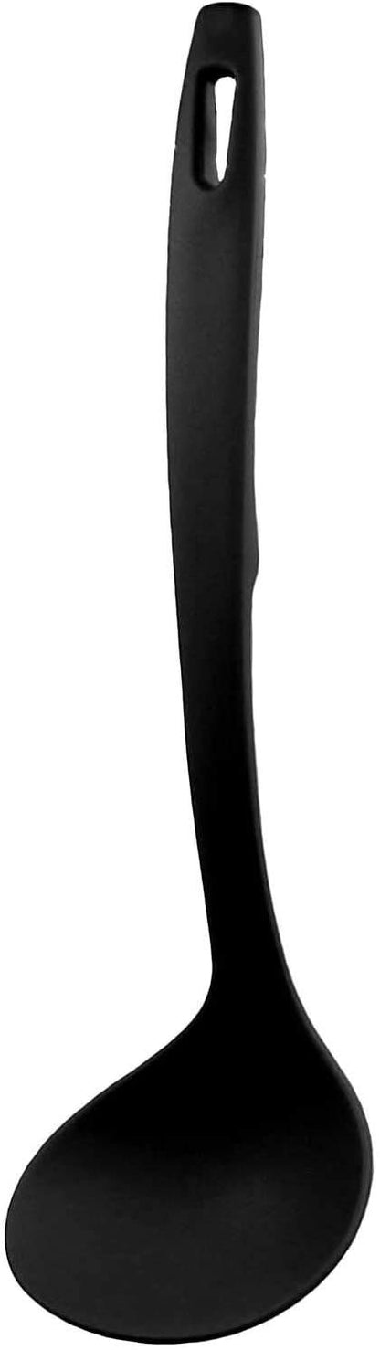 Nagao Tsubame Sanjo Kitchen Tool Set 6Pcs Japan - Spatula Ladle Tongs Chopsticks Rice - Amazon Exclusive Black Made In Japan