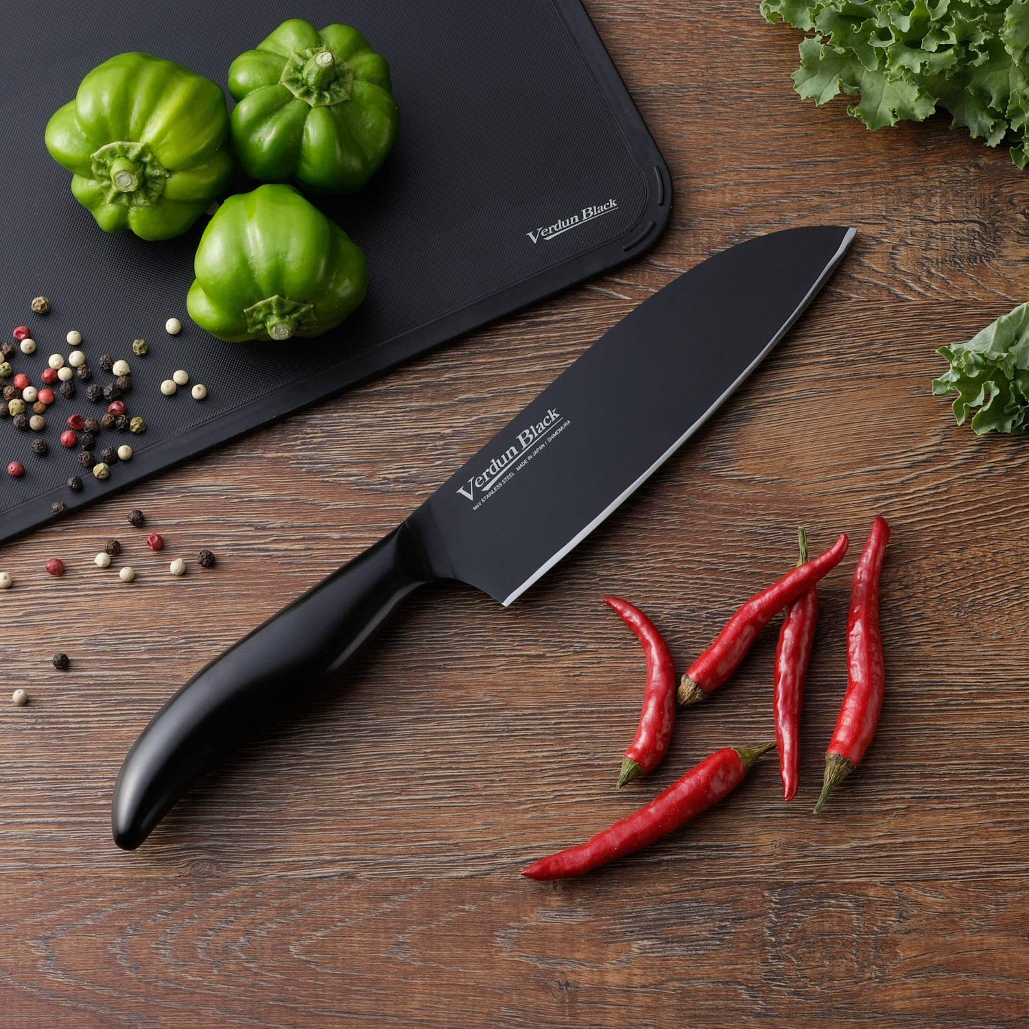 Shimomura Kougyou Santoku Knife 165Mm - Molybdenum Vanadium Steel Japan-Made Dishwasher Safe Amazon.Co.Jp Exclusive