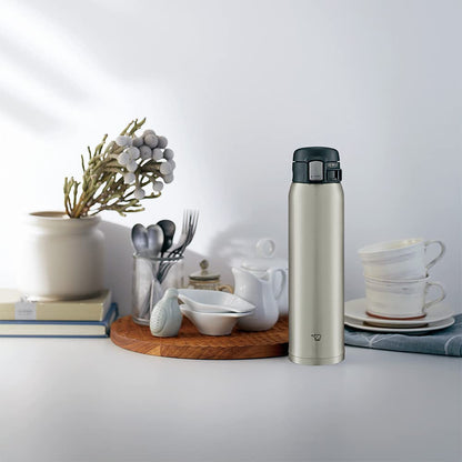 Zojirushi (Zojirushi) Water Bottle Direct Drink [One Touch Open] Stainless Mug 600Ml Stainless Sm-Sta60-Xa