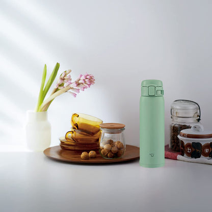 Zojirushi (Zojirushi) Water Bottle Direct Drinking [One-Touch Open] Stainless Mug 600Ml Khaki Sm-Sta60-Gd