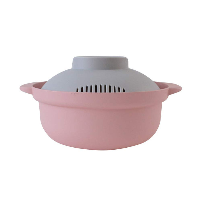 &Amp;Ne Rakuchin Convenient Microwave Pot Japan Recopo Pink Nim-118-Pk