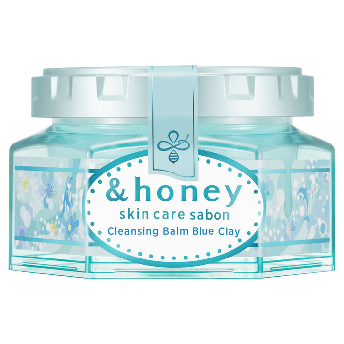 Honey Sabon Cleansing Balm Blue Clay 90G Japan Emerald Blue Honey Scent 2023Ver