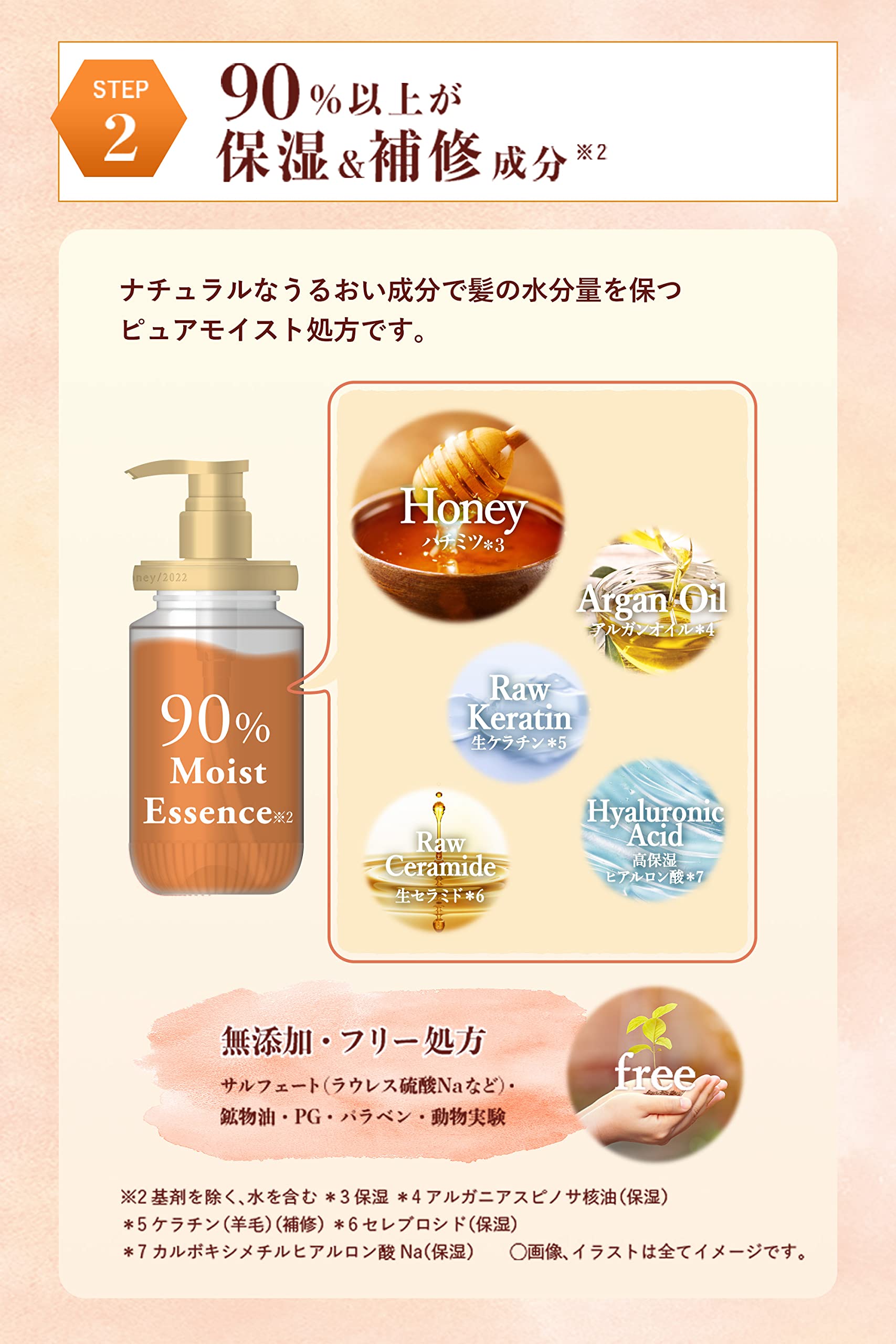 Honey Creamy Hair Treatment Refill 350G | Japan | Rich Honey Beauty For Damaged Hair