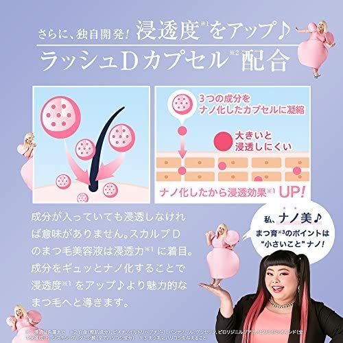 Angfa Scalp D Beaute Eyebrow Serum Care | Japan | Paraben Dye Surfactant Free | Fine Brush | Eyelash Serum Brand