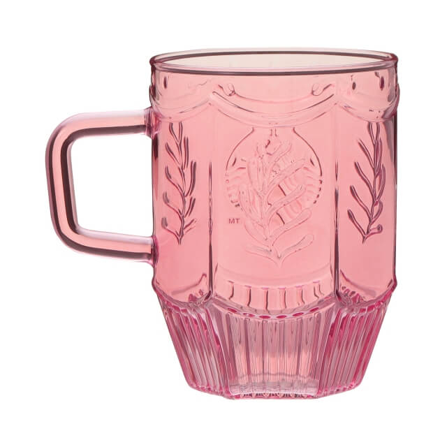 Anniversary 2022 heat resistant glass mug pink 414ml - Japanese Starbucks