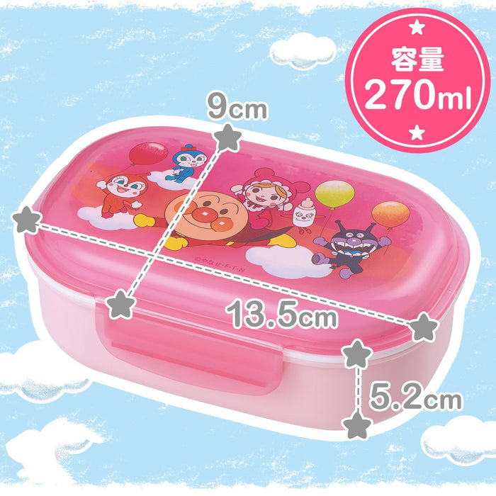 Lec Japan Anpanman Pink Lunch Box Bento Box W/ Fork (270Ml).