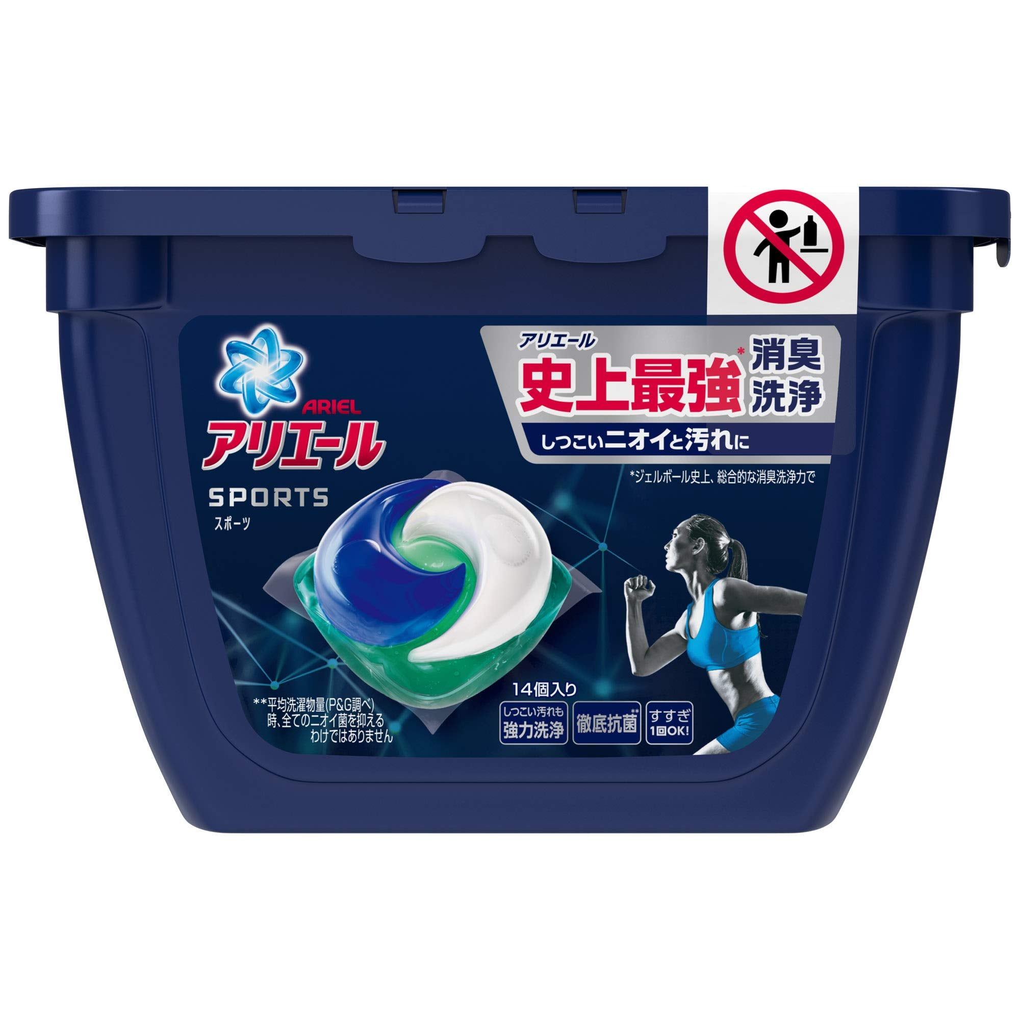 Ariel Sports Gel Ball Laundry Detergent 14 Pieces Japan