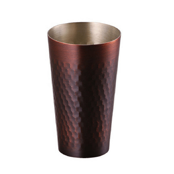 Asahi Copper Cooler Glass (Bronze Finish) 330ml