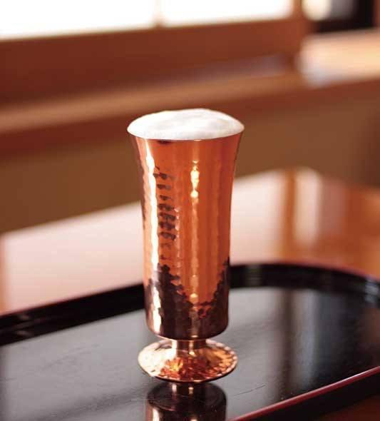 Asahi Copper Footed 160Ml Beer Glass From Japan