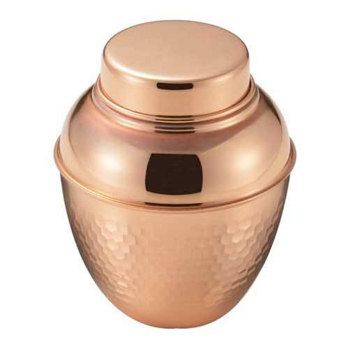 Asahi Copper Tea Caddy 660Ml Japanese Tea Container Default Title