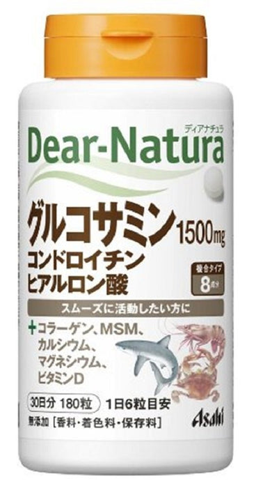 Dianatura Japan Asahi Group Foods Dear-Natura Glucosamine Chondroitin 180 Tablets (30 Days Supply)