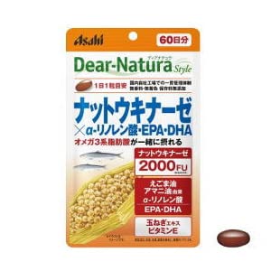 Asahi Group Food Dear-Natura Nattokinase X Ala Epa Dha 60 Tablets 5 Japan
