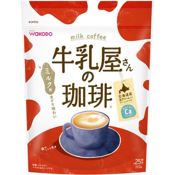 Asahi Group Foods Wakodo Milk Shop's Instant Milk Coffee Bag 350g - Instant Milk Coffee