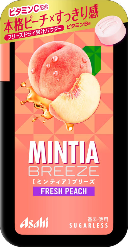 Asahi Group Food Mintia Breeze Fresh Peach 30 Tablets Japan 8 Pack