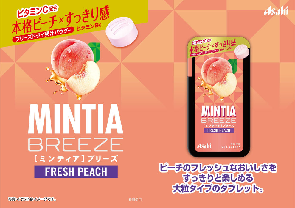Asahi Group Food Mintia Breeze Fresh Peach 30 Tablets Japan 8 Pack