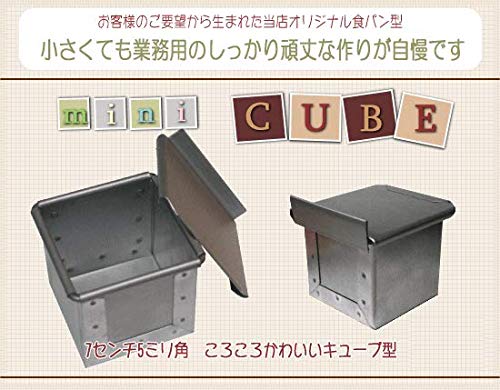 Asai Store Japan Altite Bread Mold Mini Cube Silver Lid