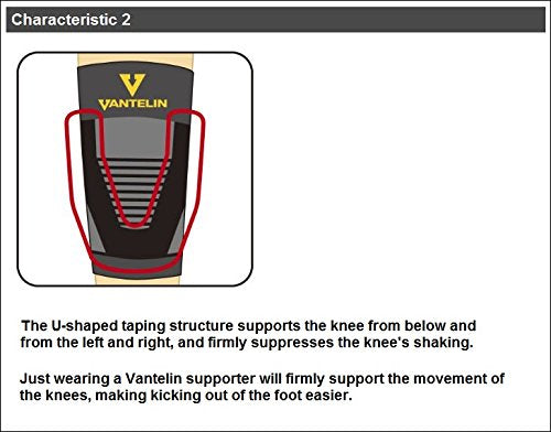 Kowa Bantelin Supporter Knee Brace Large Black Left & Right 1 Piece (Made In Japan)